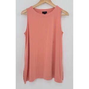 J.Jill WearEver Collection Petite Peach Coral Sleeveless Tank Top Sz MP See Pics